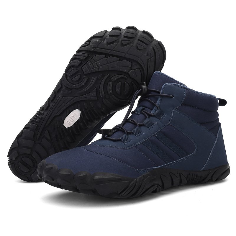 Outdoor cotton shoes waterproof hiking mountaineering cotton boots plus velvet warm shoes couple sports thickened anti-ski boots