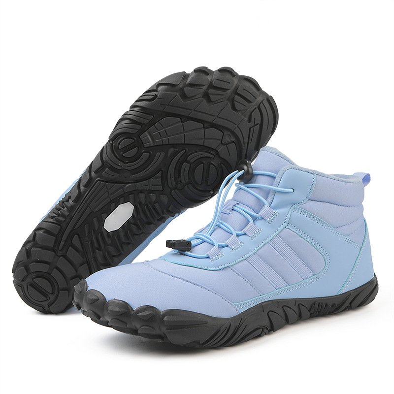 Outdoor cotton shoes waterproof hiking mountaineering cotton boots plus velvet warm shoes couple sports thickened anti-ski boots