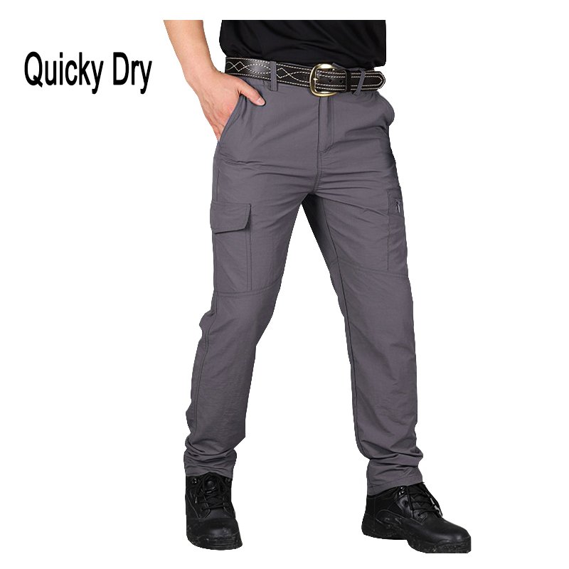 Men's Quickly Dry outdoor Tactical Pants Leisure Trousers Sport Fans Combat Pant Hiking Hunting Cargo Casual Pant