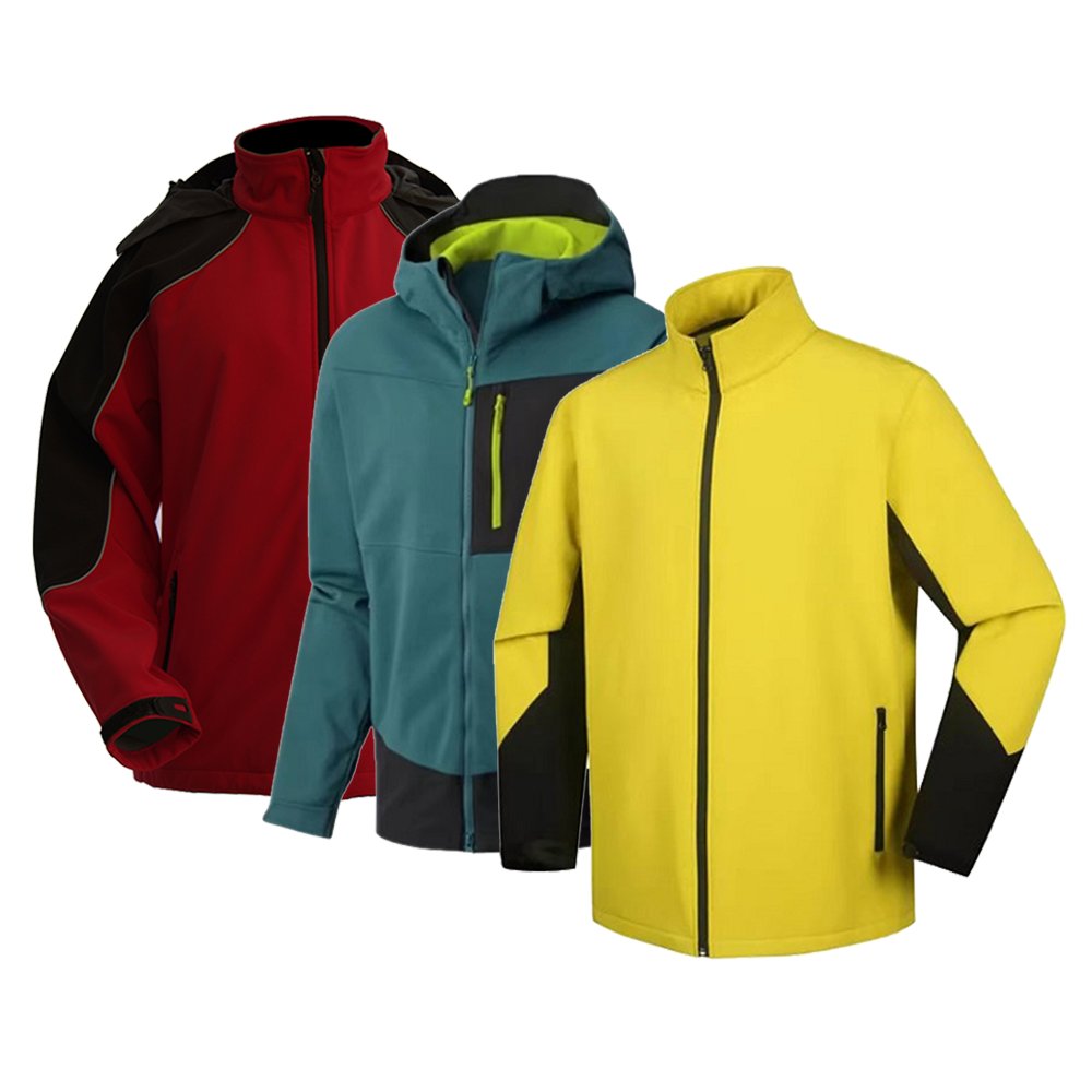 Low Price Outdoor Jackets Leisure Wear Uniform Hiking Camping Double Layer Green Hiking Jacket Clothes Set Waterproof Bales