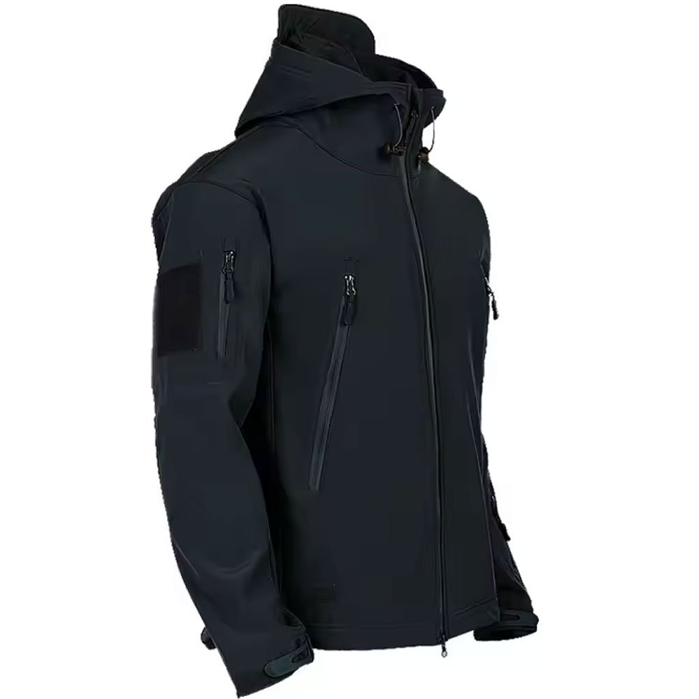 Customization Softshell Tactical high quality Fabric breathable for Men with Hoodie Waterproof tactical jackets