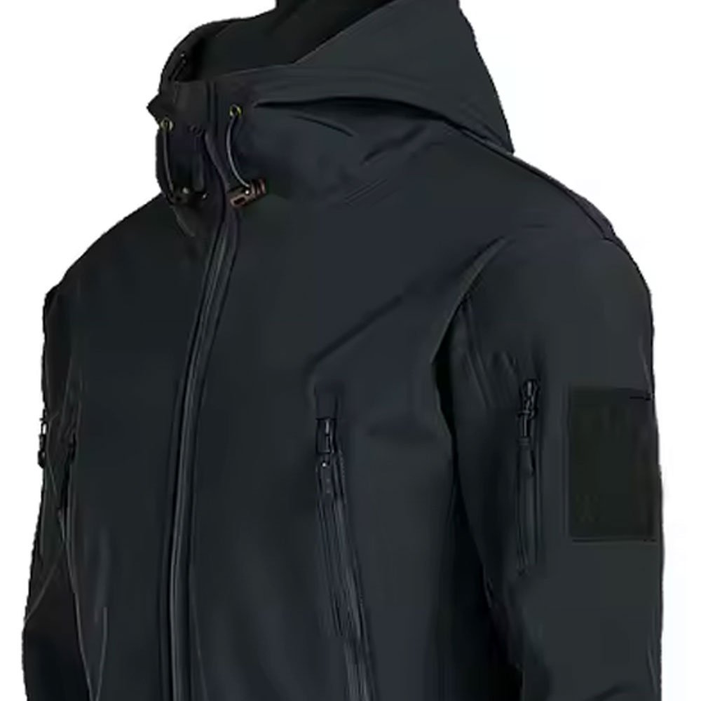 Customization Softshell Tactical high quality Fabric breathable for Men with Hoodie Waterproof tactical jackets