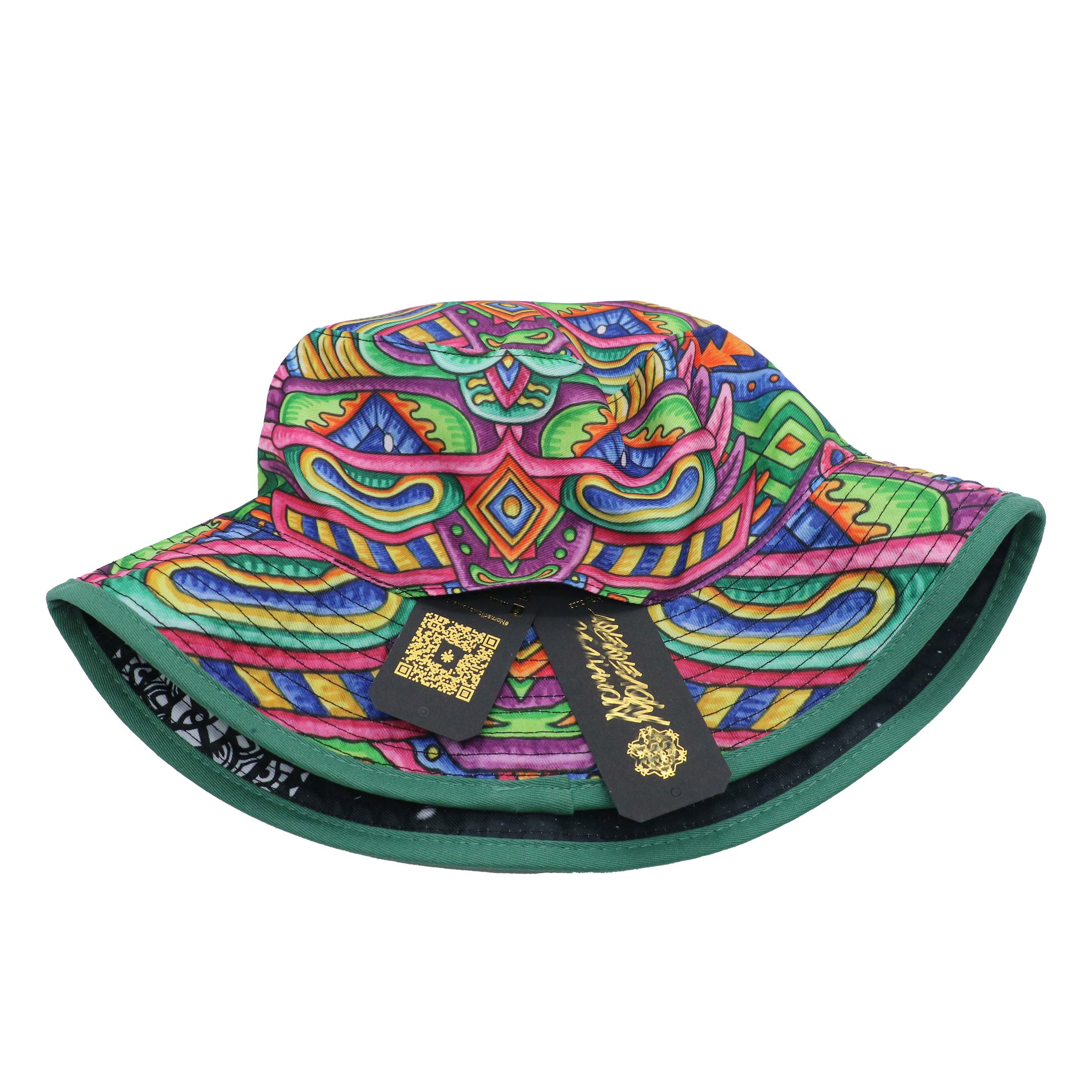 Two-sided Printing Golf Reversible Bucket Cap Hat Custom With Pocket