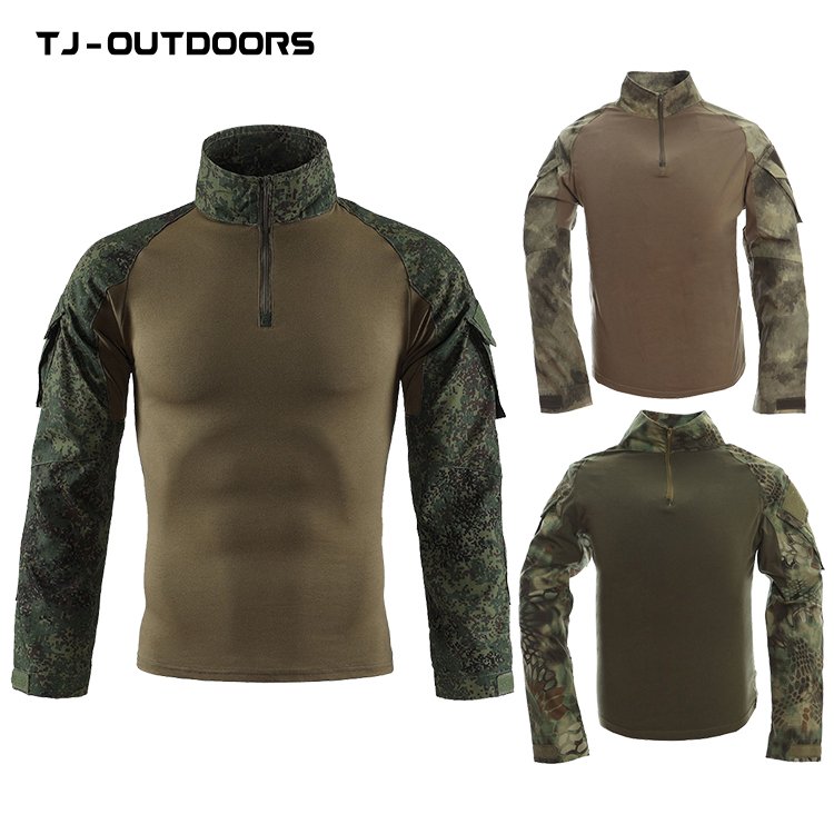 TJ-OUTDOORS frog wear long sleeve T-shirt suit top camouflage long sleeve training long sleeve T-shirt wholesale