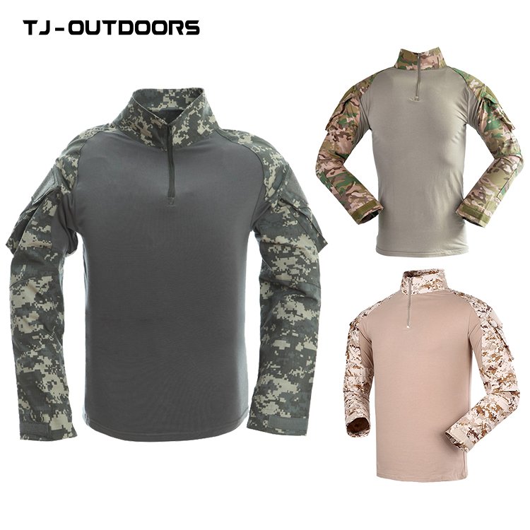 TJ-OUTDOORS frog wear long sleeve T-shirt suit top camouflage long sleeve training long sleeve T-shirt wholesale