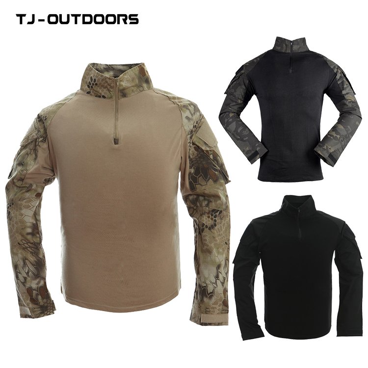 TJ-OUTDOORS frog wear long sleeve T-shirt suit top camouflage long sleeve training long sleeve T-shirt wholesale