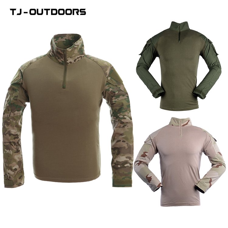 TJ-OUTDOORS frog wear long sleeve T-shirt suit top camouflage long sleeve training long sleeve T-shirt wholesale
