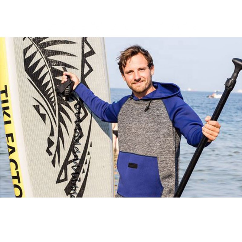 DIVESTAR Chaqueta De Neopreno Wholesale OEM/ODM Waterproof Warm Men Neoprene Hooded Jacket