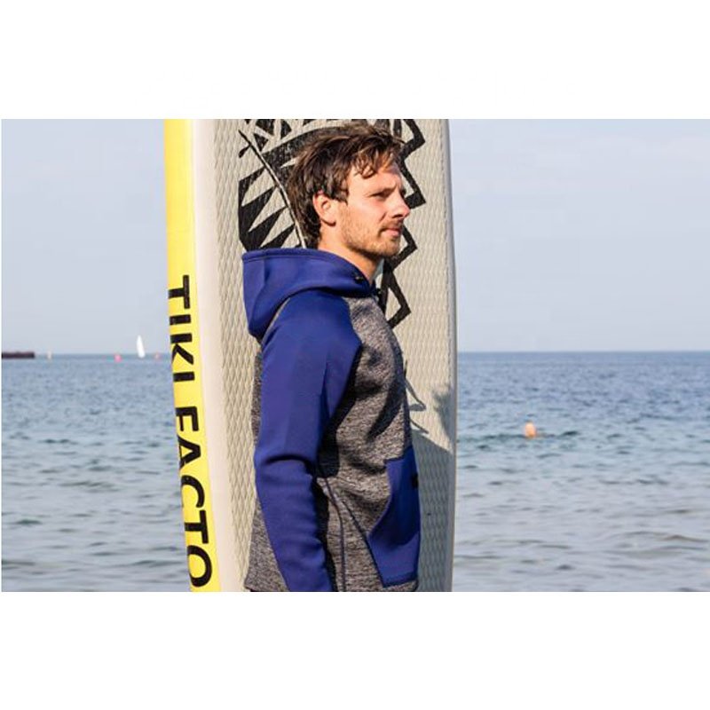 DIVESTAR Chaqueta De Neopreno Wholesale OEM/ODM Waterproof Warm Men Neoprene Hooded Jacket