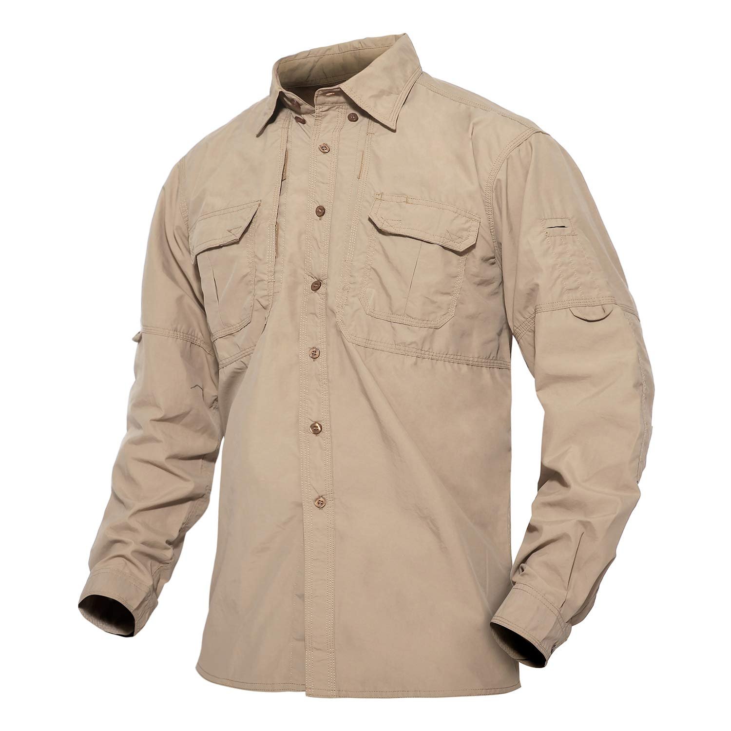 Clothing Manufacturer Outdoor Tactical Shirts With Good Quality, Cargo Shirts Quick Dry Nylon Fishing Hiking Shirts