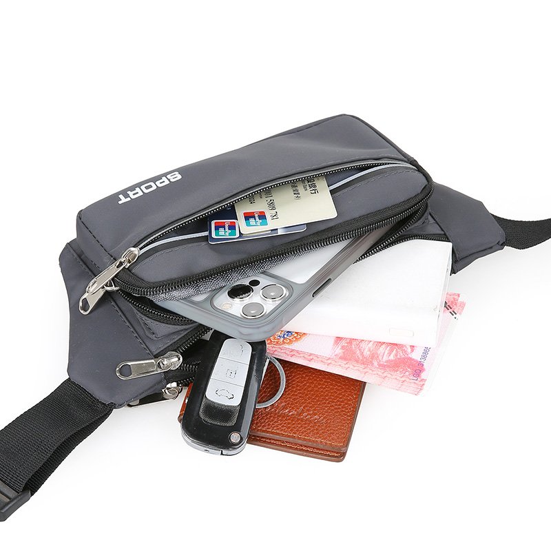New water-proof waistbags for men and women with large multifunctional capacity to work and leisure activities campaign to grind cash-received mobile wallets