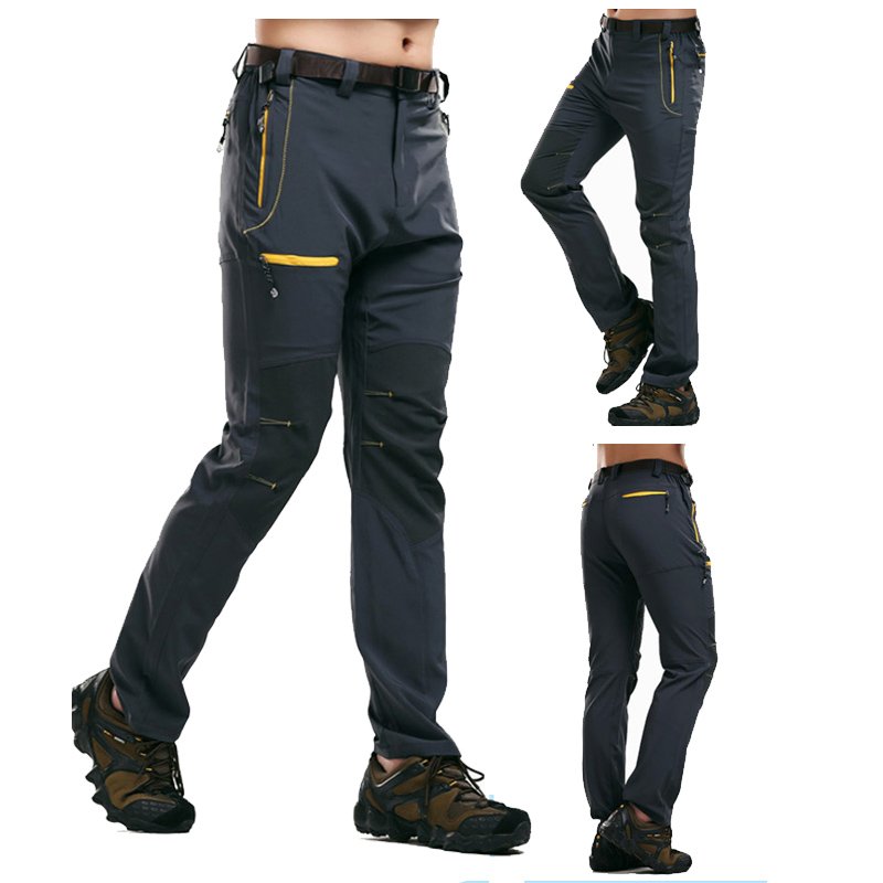 Summer Quick Dry Hiking Pants Men Outdoor Running Camping Climbing Waterproof Mountain Trousers Stretch Lightweight Cargo