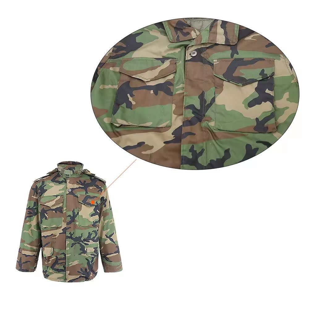 Customized factory supplier windproof camouflage Men's tactical dress winter jacket with hood OEM Service