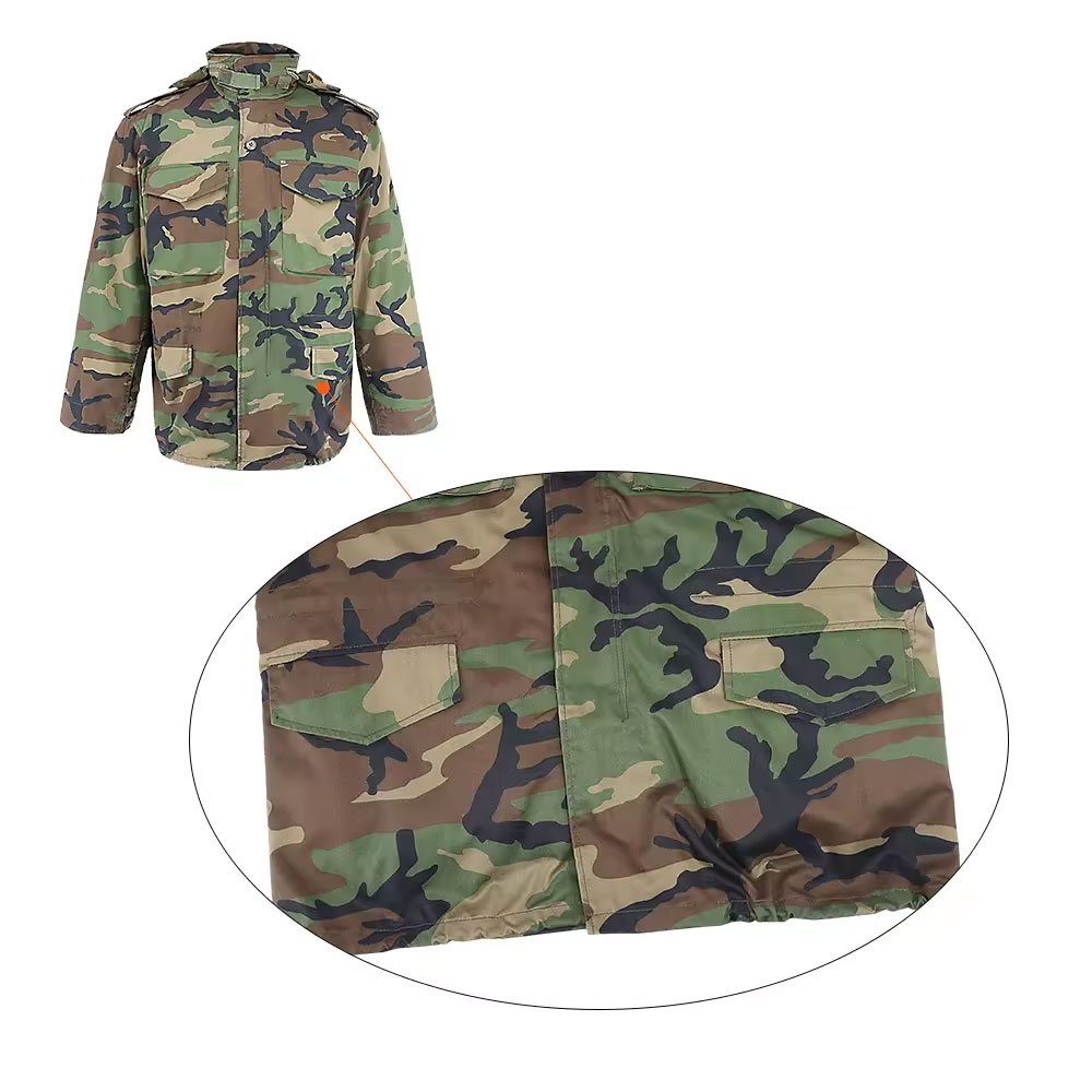 Customized factory supplier windproof camouflage Men's tactical dress winter jacket with hood OEM Service