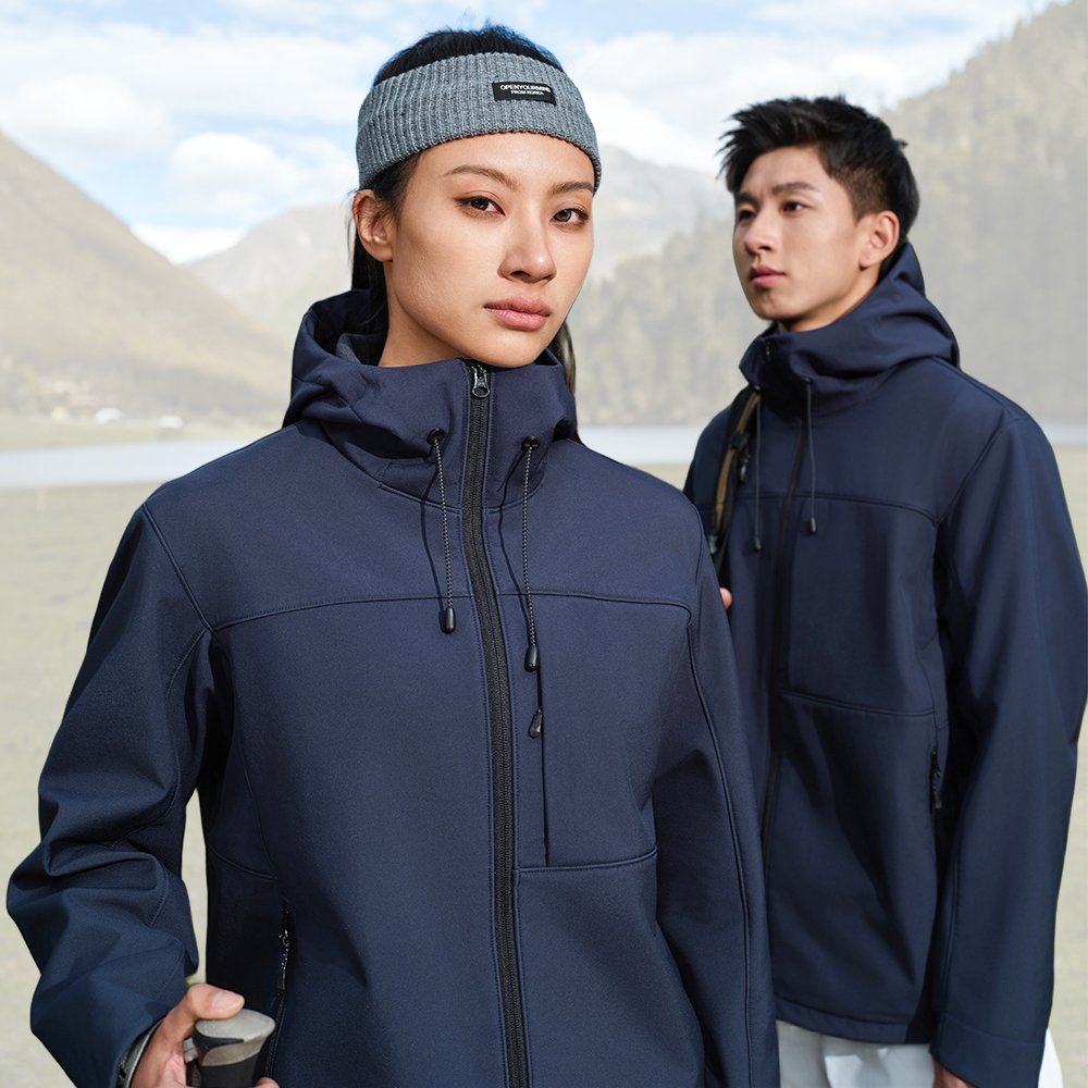 Men Custom Logo Windbreaker Men's Hooded Rainproof Mountaineering Clothing Autumn Outdoor Woman's Keep Warm Jacket