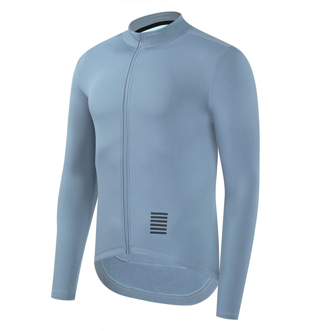 Ykywbike Winter Cycling Jersey Men's Thermal Fleece Bicycle Clothing MTB Sportswear Long Sleeve Warm Tops Road Bike Jacket