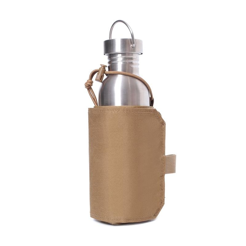 an outdoor tactical kettle of water cups with a condensed belt bag of round-shaped acoustic bags