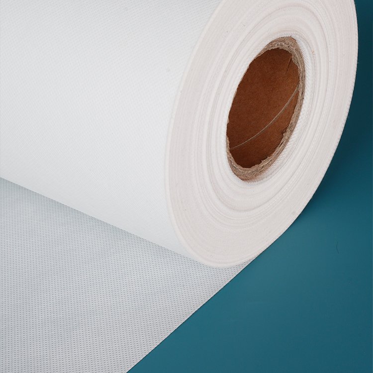 Beautiful And Clear Lines 100% Recycled RPET Bottle Repet Non-Woven Fabric On Rolls