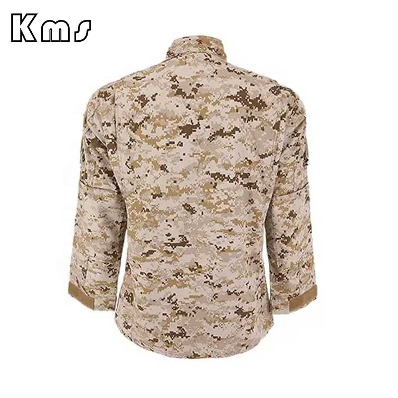 KMS Custom Wholesale 65% Polyester 35% Cotton Outdoor Camouflage Clothing Fatigue ACU Combat Tactical Uniform Suit
