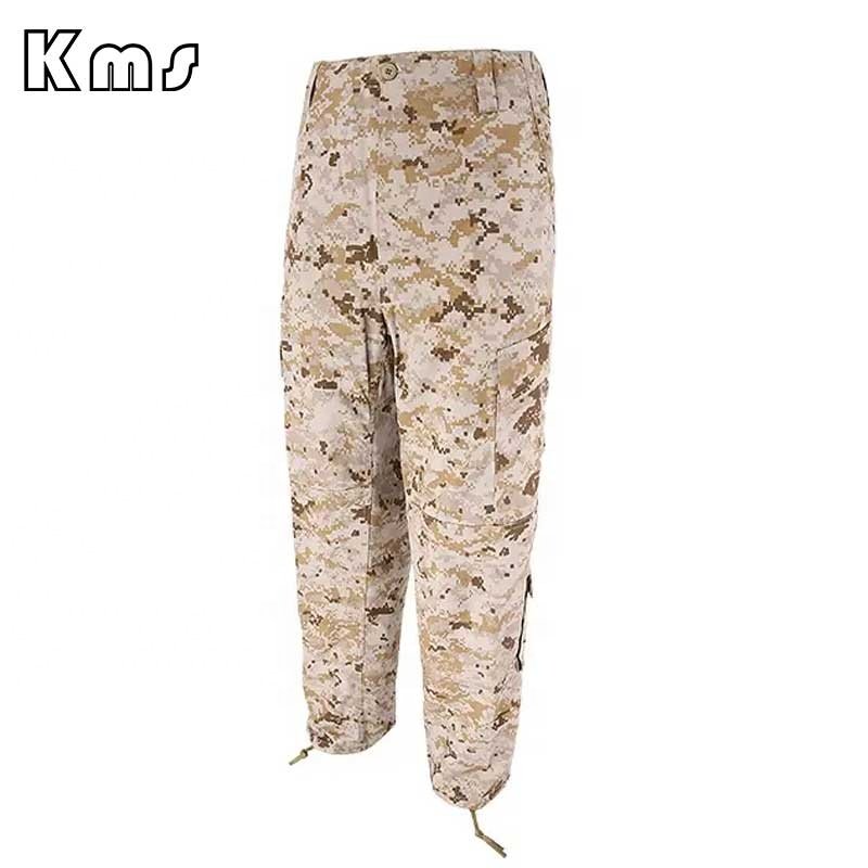 KMS Custom Wholesale 65% Polyester 35% Cotton Outdoor Camouflage Clothing Fatigue ACU Combat Tactical Uniform Suit