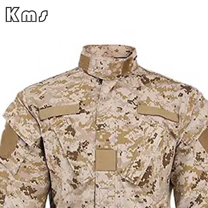 KMS Custom Wholesale 65% Polyester 35% Cotton Outdoor Camouflage Clothing Fatigue ACU Combat Tactical Uniform Suit