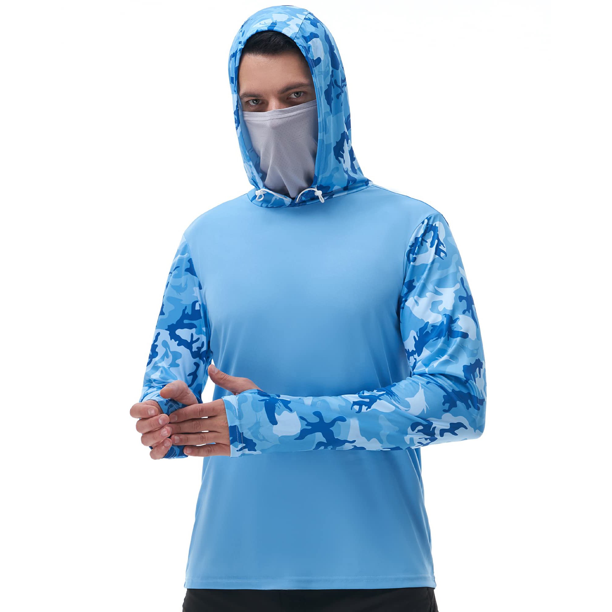2024 Custom 100% polyester 4-way stretch sun protection camo print sublimation upf 50 bamboo fishing shirt for men