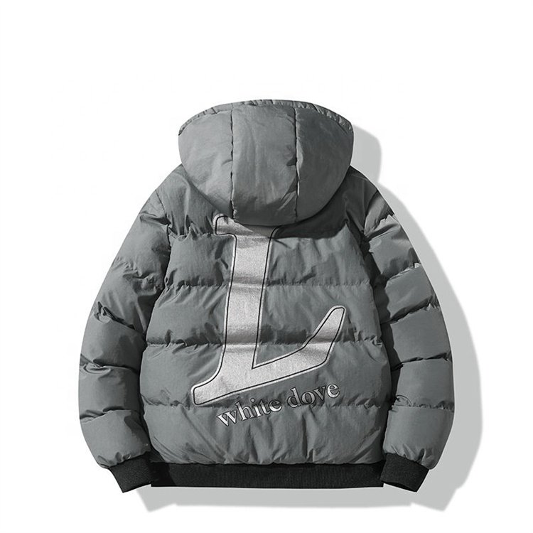 Winter Hooded Coat Men Waterproof Zip Plus Size Winter Down Puffer Jacket Custom Mens Down Jacket Winter Jacket