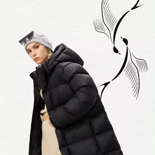Winter women's hooded long outdoor warm down jacket hooded coat jacket for women womens clothing jacket