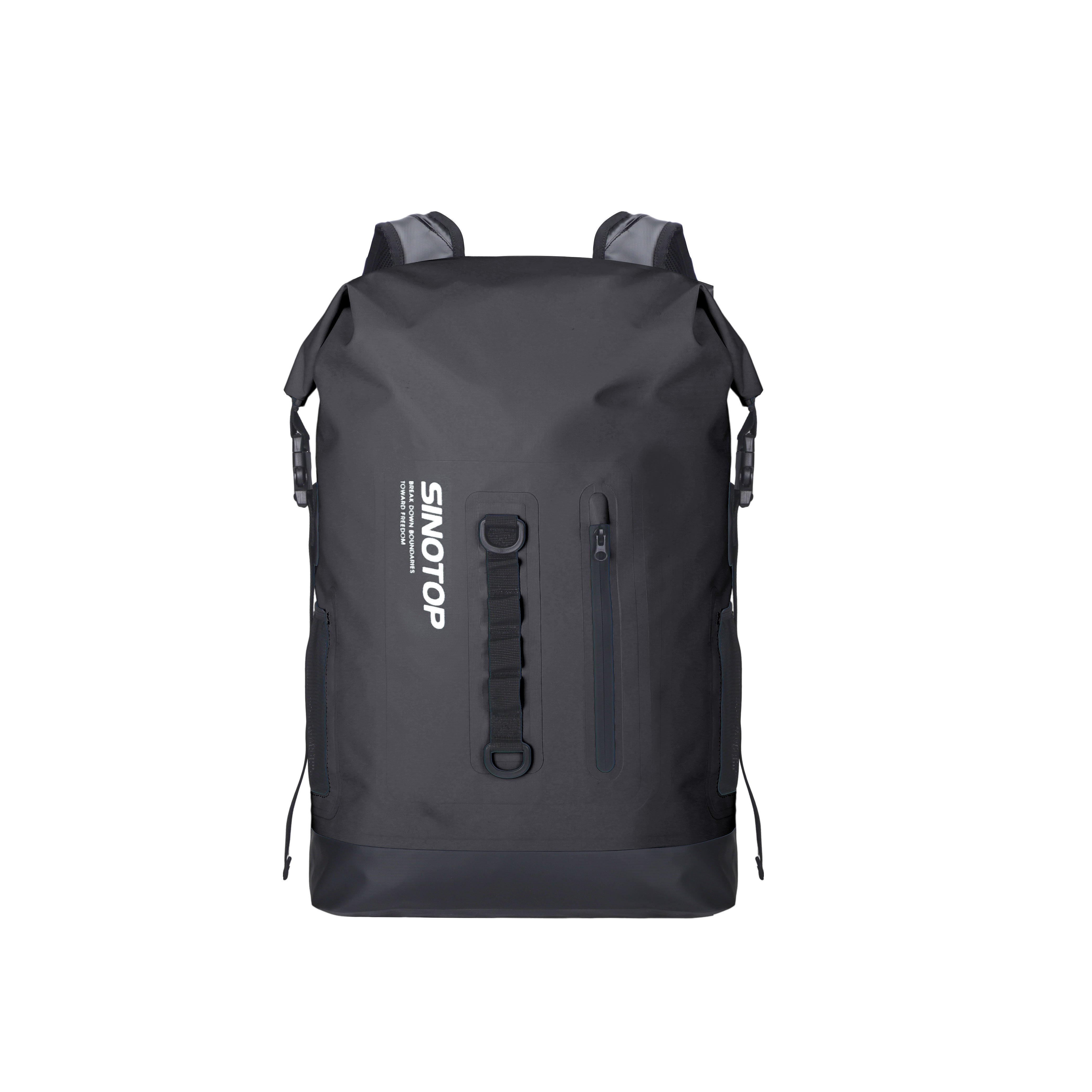 SINOTOP 500D PVC Heavy Duty 30L Outdoor Multifunctional Waterproof Trekking Backpack Easy Access Front-Zippered Pocket Camping