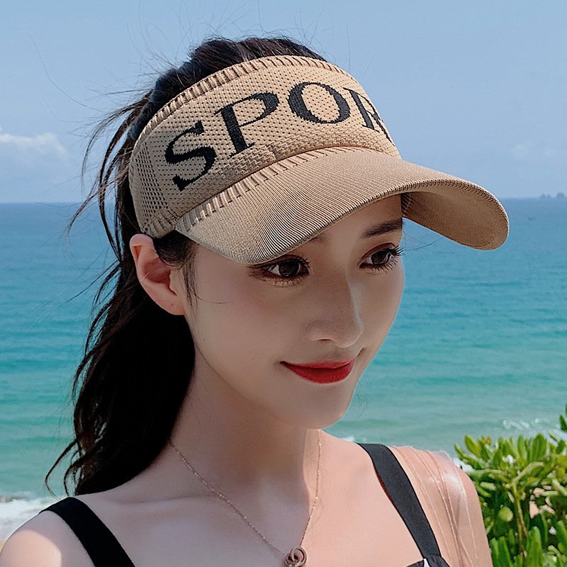 Summer outdoor sunshade empty top face cap UV protection cap Candy color foldable sun protection hat Clothing and accessories