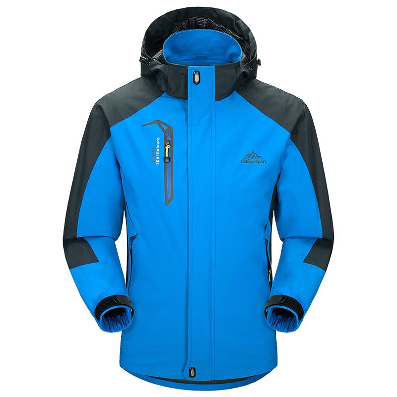 Men's Women's Waterproof Windproof Outdoor Mountaineering Suit Zipper Cross-Border E-commerce Bomber Jacket Children