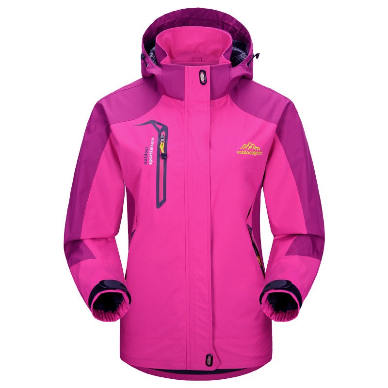 Men's Women's Waterproof Windproof Outdoor Mountaineering Suit Zipper Cross-Border E-commerce Bomber Jacket Children