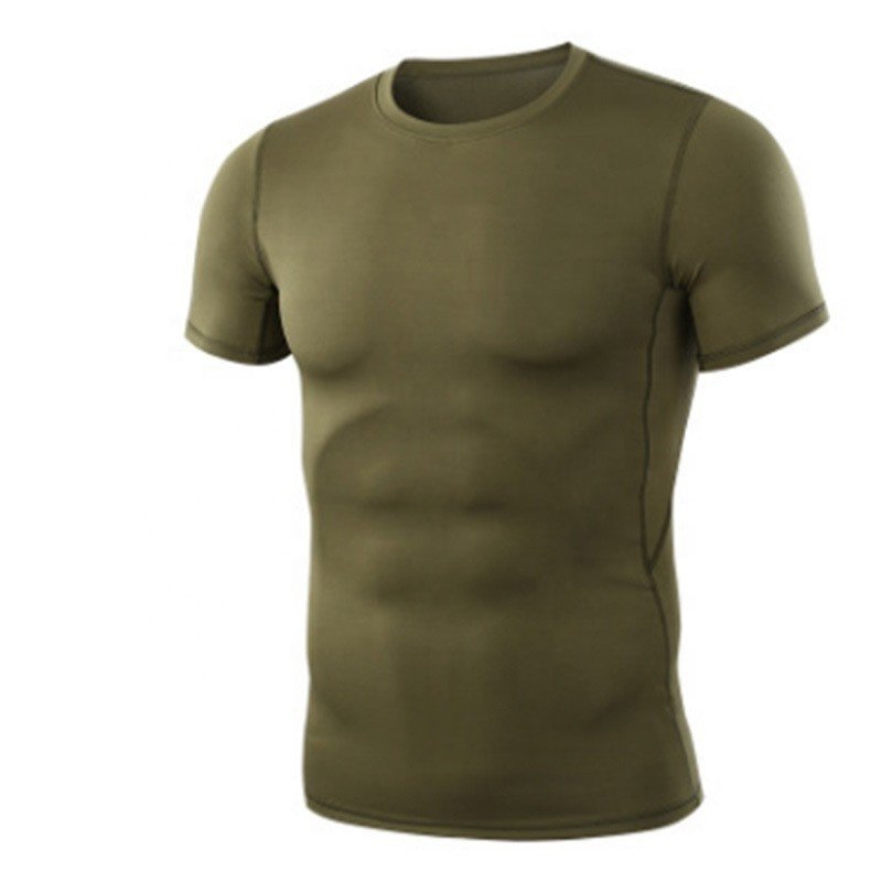 Tactical Hiking Outdoor Stretch Short Sleeve Breathable Camouflage Summer CP Black T-Shirts