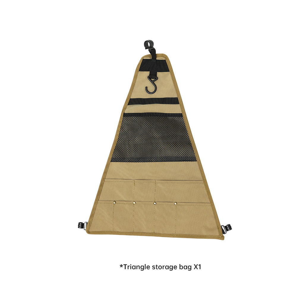 Large travel outdoor camping storage hook triangle rack bag Portable clothing light stand travel mountain rack