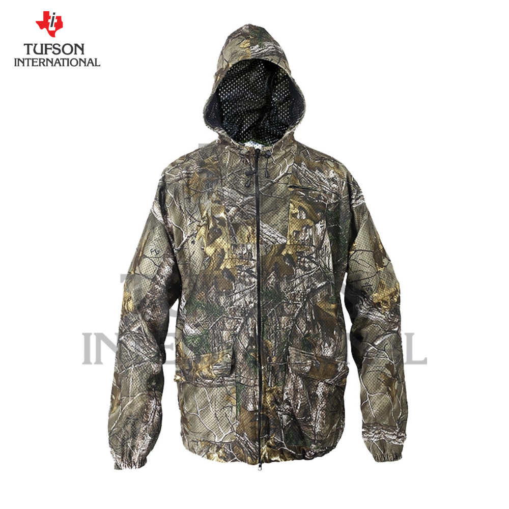 Factory direct supply 100%cotton zipper Hunting suits Tactical Camouflage Clothing low rates hunting suits wit hoodie