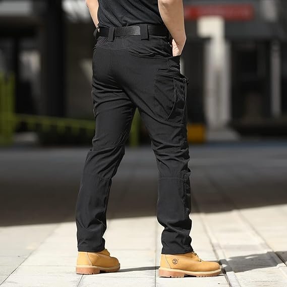 Men's Tactical Pants Lightweight EDC Rip Stop Cargo Pants Outdoor Work Hiking Hunting Pants Multi Pockets