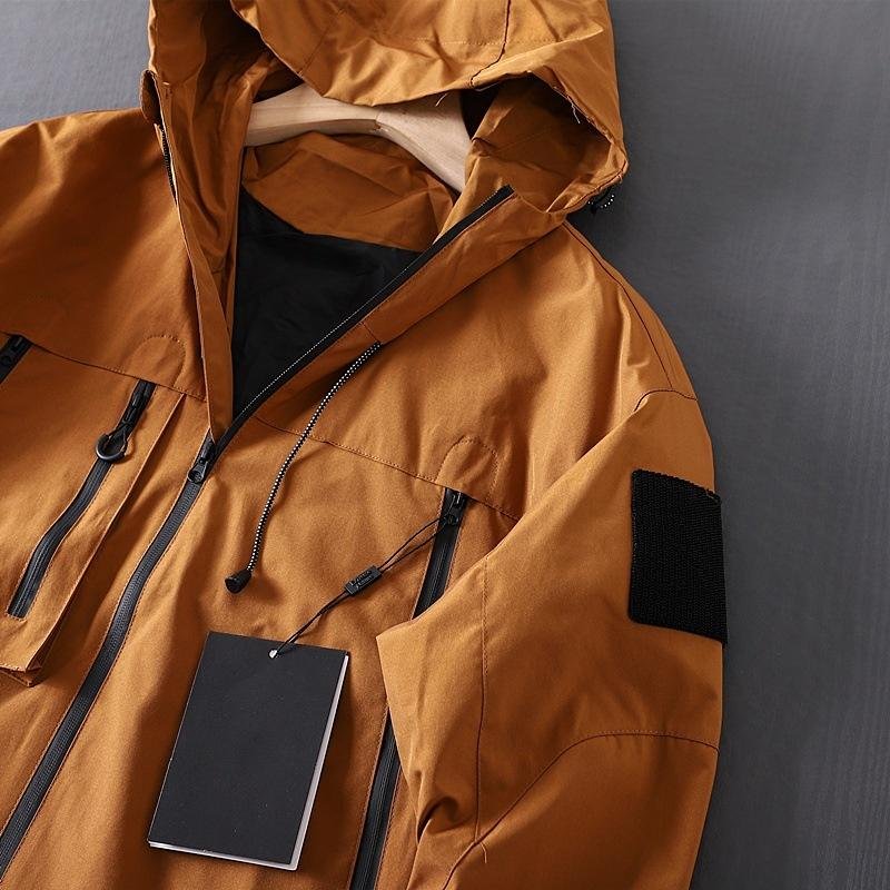 Custom Logo Outdoor Jackets Men Hiking Windbreaker Waterproof Work Jacket Casual Sports Hooded Coat Softshell Jacket for Unisex