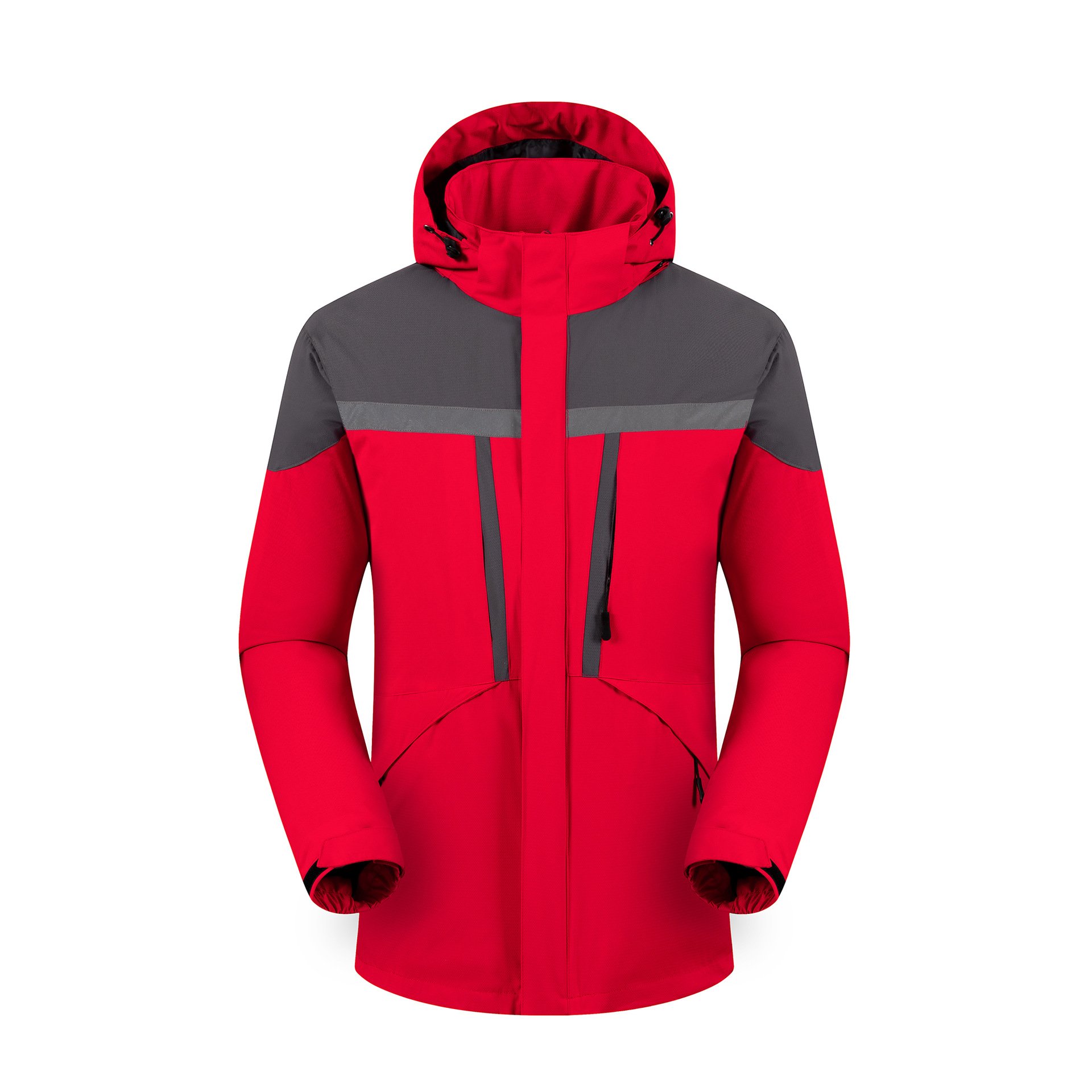 Custom Logo Outdoor Hiking Clothing Softshell Wear Warm Coat Waterproof Jacket with fleece lined