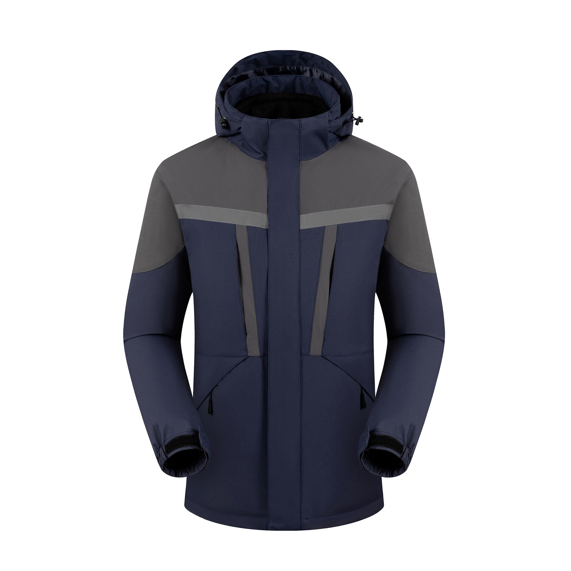 Custom Logo Outdoor Hiking Clothing Softshell Wear Warm Coat Waterproof Jacket with fleece lined