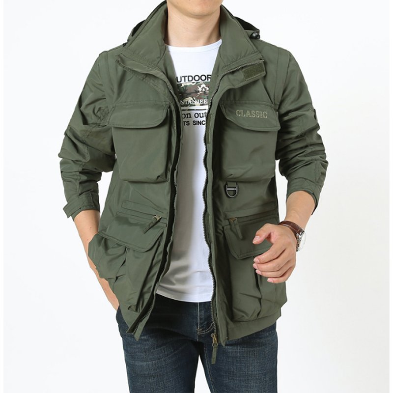 SIVI Outdoor Hunting Casaco Tatico Wear Clothing Training Multi Pockets Security Uniforms Men Tactical Jacket