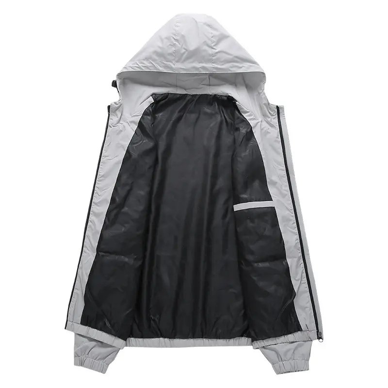 Wholesale Custom Winter Blank High Quality Casual Men's Hooded Waterproof Sports Outdoor Windbreaker Jacket