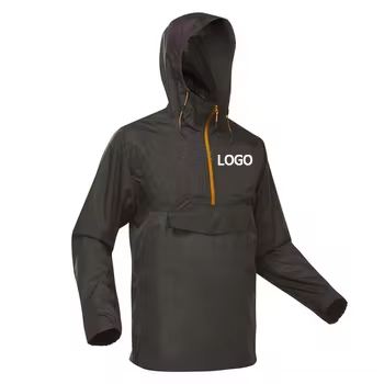 Winter Men Windbreaker Jacket Hooded Lightweight Rain Waterproof Zipper Clothing Custom Logo Plus Size Outdoor Hiking Jackets