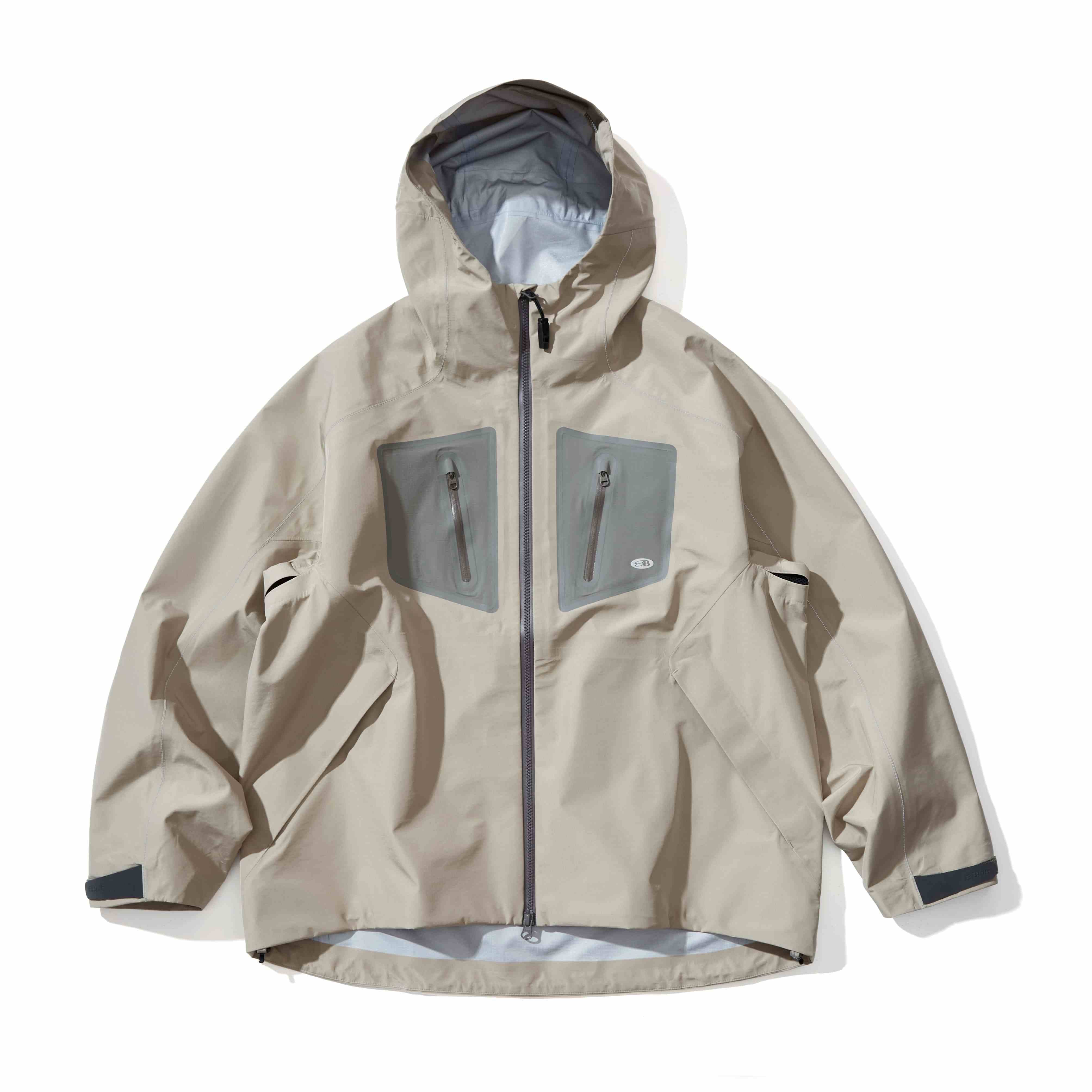 Custom Waterproof Polyester Shell Outdoor Hiking Travel Mountain Multi Pocket Parka Jackets For Men
