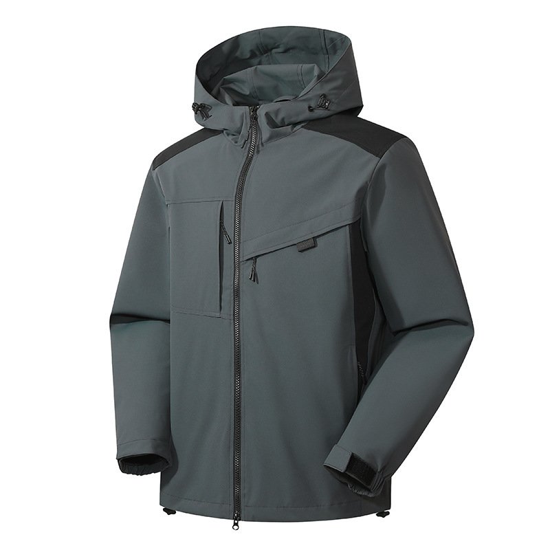 Wholesale leisure sports outdoor hiking and mountaineering wear men's waterproof jacket
