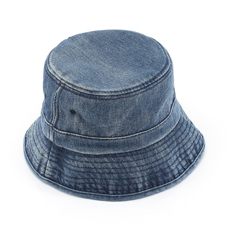 High Quality Washed Denim Bucket Hat Unisex Wide Brim Packable Summer Travel Beach Sun Hat Outdoor Vacation Boonie for Men Women