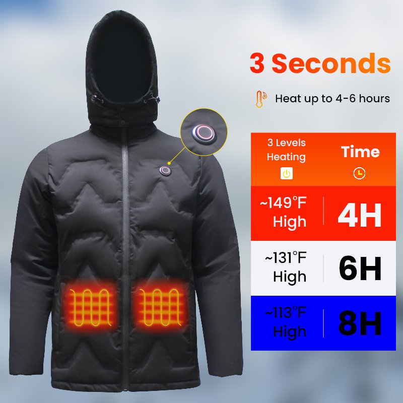 Power Bank 2 In 1 Reactive Electric Shenzhen Battery Usb Softshell Pad Dog Puffer Body Massage Body Warmer Heated Jacket Mens