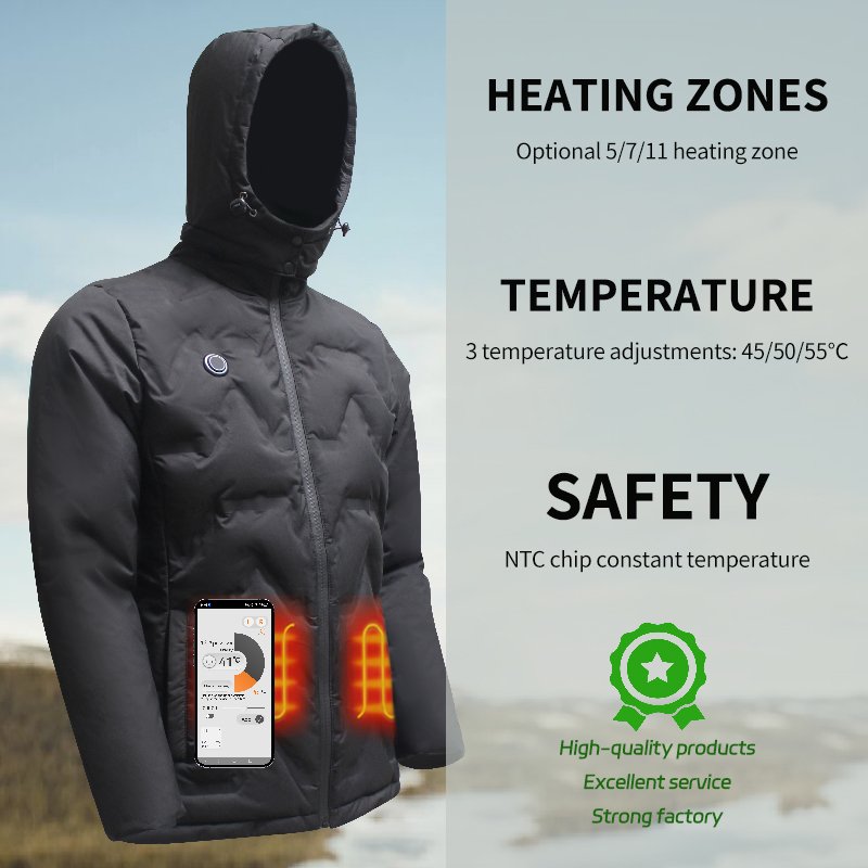 Power Bank 2 In 1 Reactive Electric Shenzhen Battery Usb Softshell Pad Dog Puffer Body Massage Body Warmer Heated Jacket Mens