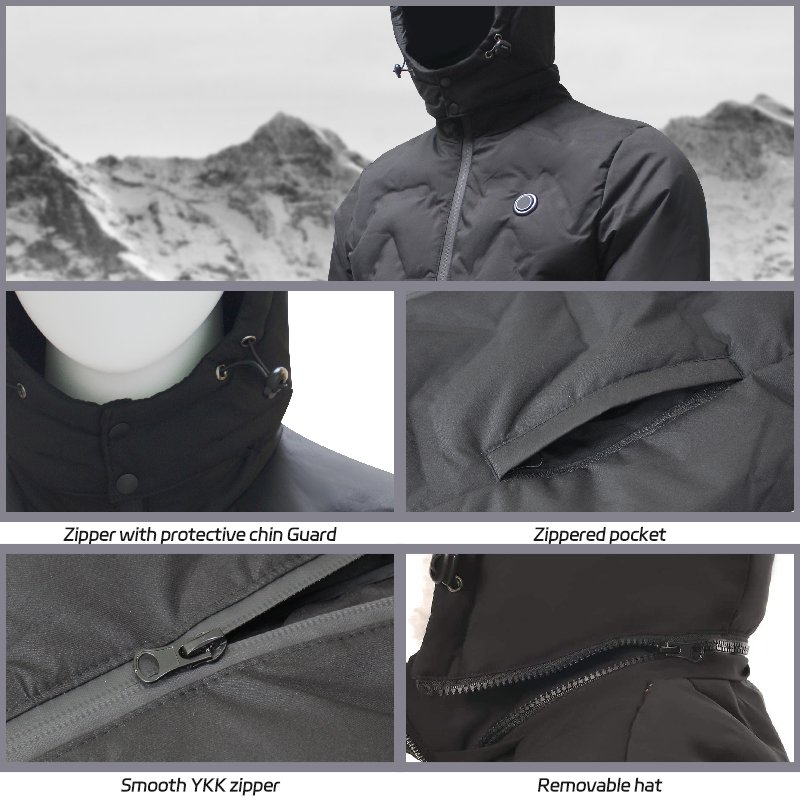 Power Bank 2 In 1 Reactive Electric Shenzhen Battery Usb Softshell Pad Dog Puffer Body Massage Body Warmer Heated Jacket Mens