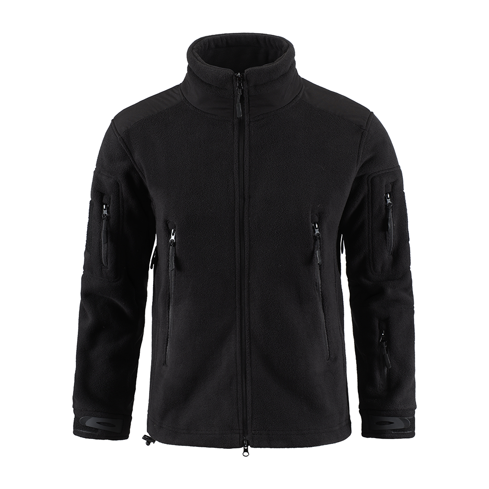 Mountaineering fleece jacket outerwear men's mountaineering hiking polar jacket soft shell stand collar work jacket
