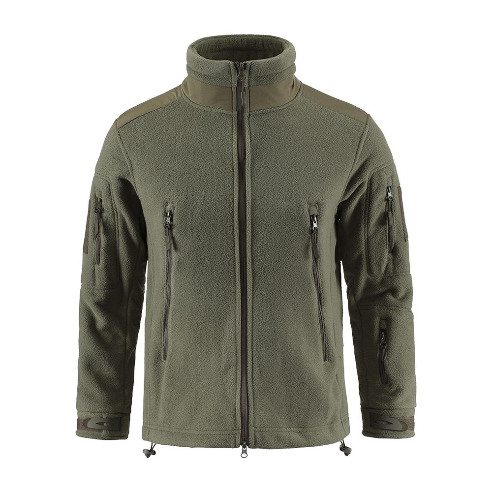 Mountaineering fleece jacket outerwear men's mountaineering hiking polar jacket soft shell stand collar work jacket